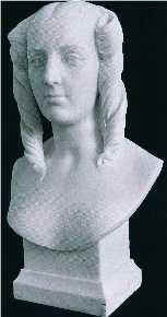 Buste de Caroline Flaubert, soeur de Flaubert,  sculpt par Pradier.